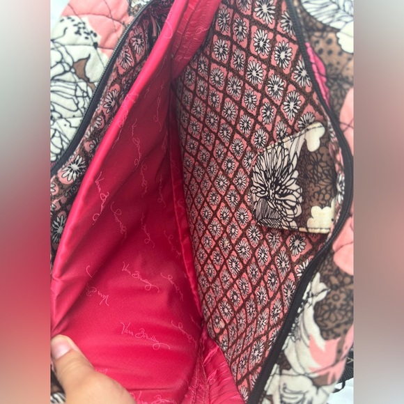 Vera Bradley Retired Pattern Mocha Rouge Tech Bag - Good Condition - Picture 6 of 16